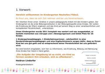 Kindergarten 2 Hauskonzept - Neuhofen/Ybbs