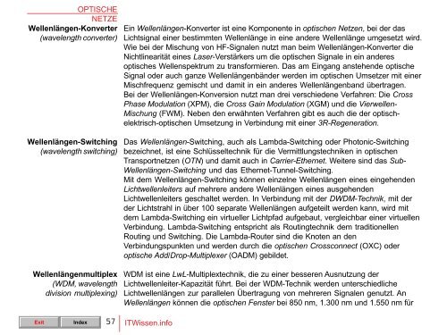 OPTISCHE NETZE ITWissen.info 1