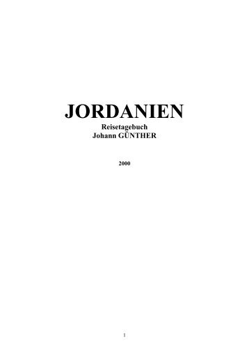 jordanienreisetagebuch o H.pdf - Johann Günther