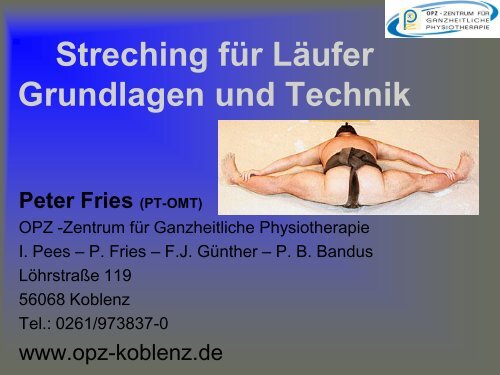 Stretching für Läufer - OPZ in Koblenz