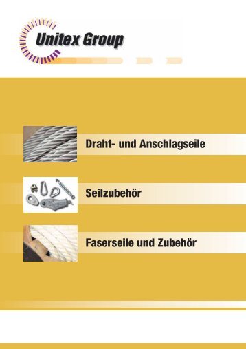 Drahtseile / Anschlagseile - Seil-Baur GmbH