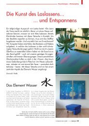 Feng Shui Element Wasser - Lebensraum Fengshui