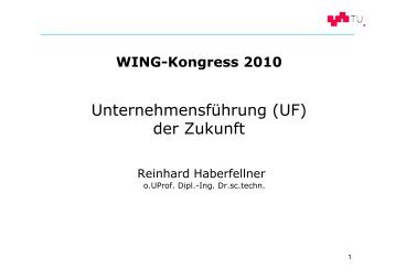 Unternehmensführung (UF) der Zukunft