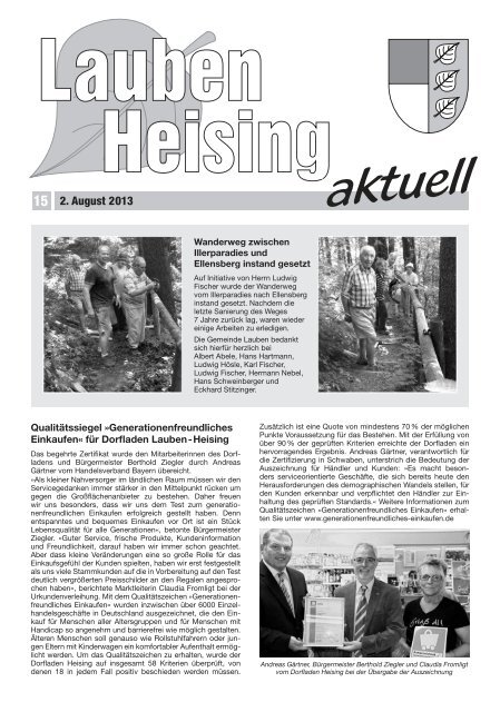 15 2. August 2013 - Gemeinde Lauben