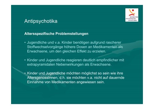 Psychosen im Kindes- und Jugendalter Verlauf, Therapie und ...