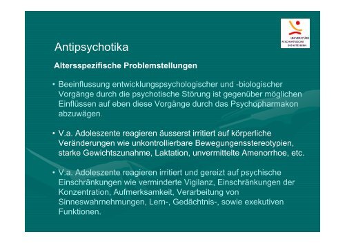 Psychosen im Kindes- und Jugendalter Verlauf, Therapie und ...