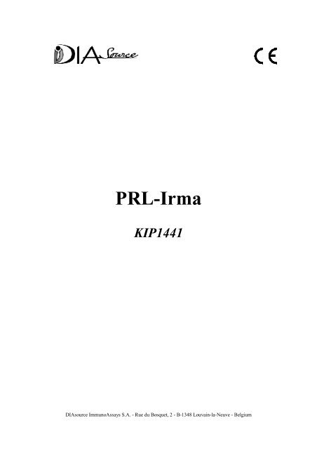 PRL-Irma - DIAsource Immunoassays