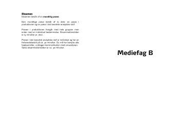 Mediefag B - VUC Aarhus