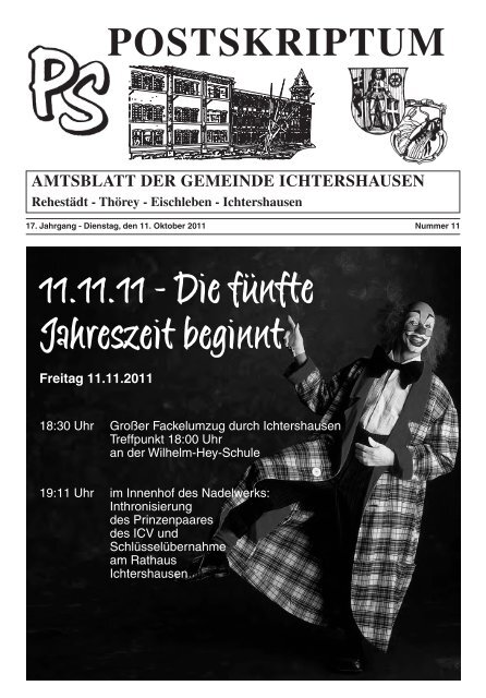 Amtsblatt Oktober 2011 - Ichtershausen