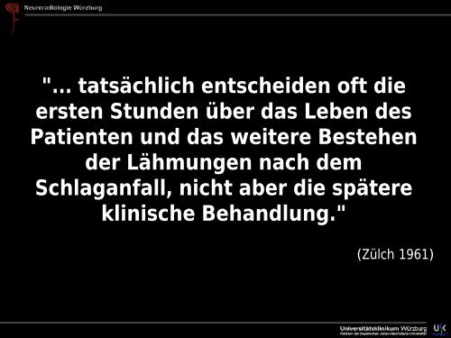 Schlaganfall - Abteilung für Neuroradiologie