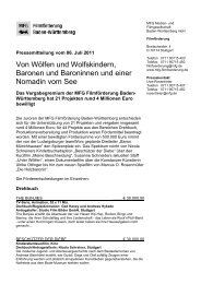Pressemitteilung vom 06. Juli 2011 - Baden-Württemberg