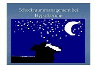 Schockraummanagement bei Hypothermie