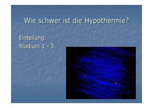 Schockraummanagement bei Hypothermie