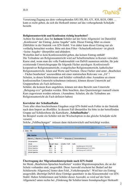 Statistik mit DaNiS und IZN.pdf - Jloe.de