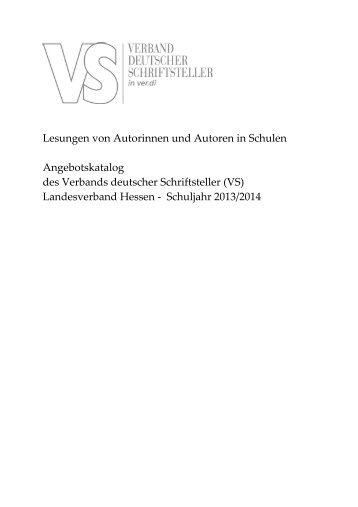 Download - Verband deutscher Schriftsteller - Landesverband Hessen