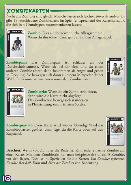 Zombie Fluxx - Spielregeln - Pegasus Spiele