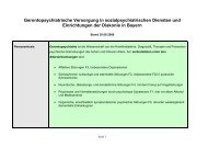 Gerontopsychiatrische Versorgung in sozialpsychiatrischen ... - Febs