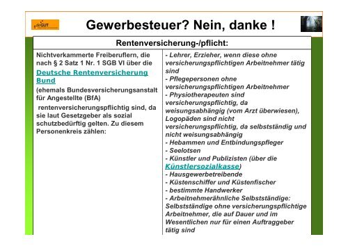 Gewerbesteuer? Nein, danke! (Ich bin Freiberufler)