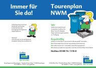 Tourenplan Nordwestmecklenburg (PDF)