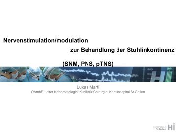 Nervenstimulation/modulation zur Behandlung der Stuhlinkontinenz ...