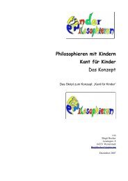 Konzeption Kant für Kinder-Leseprobe