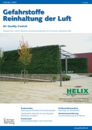 Abscheidung und Abwaschung von Feinstaub an Efeu - Helix ...