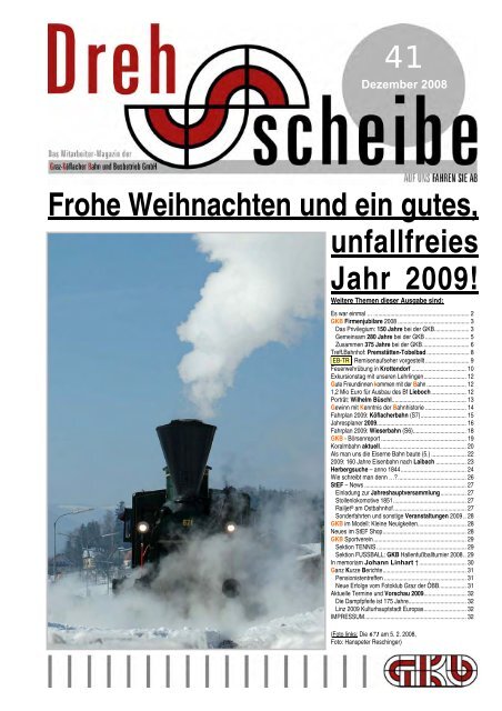 Frohe Weihnachten und ein gutes, unfallfreies Jahr 2009!