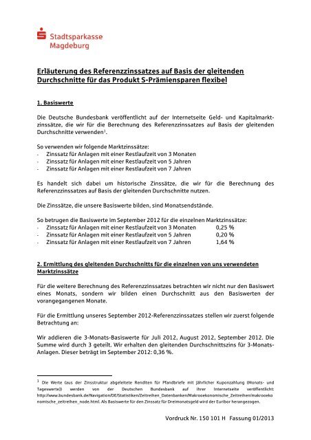 (Erläuterungen zum Referenzzinssatz 01.2013)