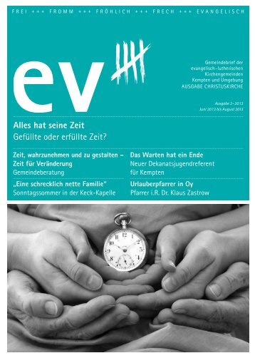 ev5 - 3-2013 - Ausgabe Christuskirche - Kirchengemeinden Kempten