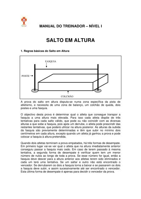 Manual Do Treinador Nivel I Salto Em Altura Webnode