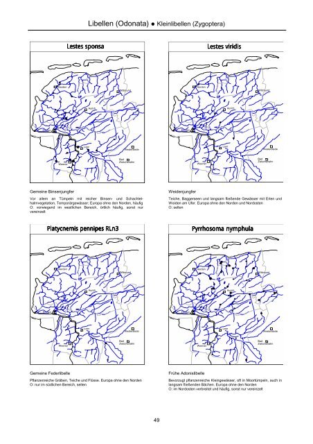 Verbreitungsatlas der Fließgewässerfauna in Ostfriesland ...