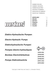 Elektro-Hydraulische Pompen Electro-Hydraulic ... - VETUS.com