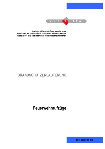 Feuerwehraufzüge - VKF