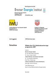 Effekte des KfW-CO2 ... - SEF Alliance