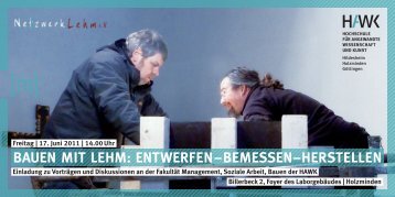 bAUEn mIT LEhm: EnTwErFEn –bEmEssEn–hErsTELLEn