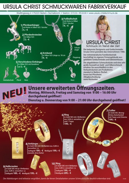 ursula christ schmuckwaren fabrikverkauf - Ursula-Christschmuck.de