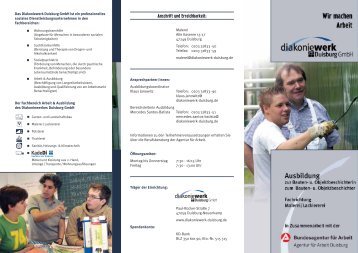 Info-Flyer: Ausbildung zum/zur Maler/in - Diakoniewerk Duisburg ...