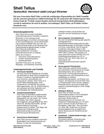 Technisches Datenblatt (.pdf) - Schmierstoff-Datenbank