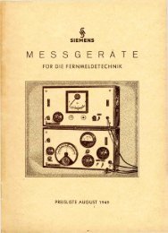 Messgeräte für die Fernmeldetechnik - Historische-Messtechnik.de
