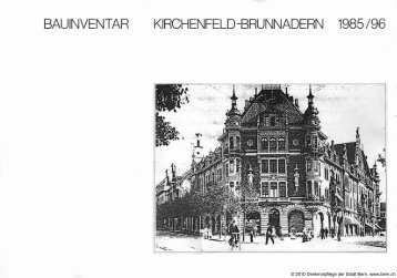 Inventar Kirchenfeld-Brunnadern - Bauinventar - Bern