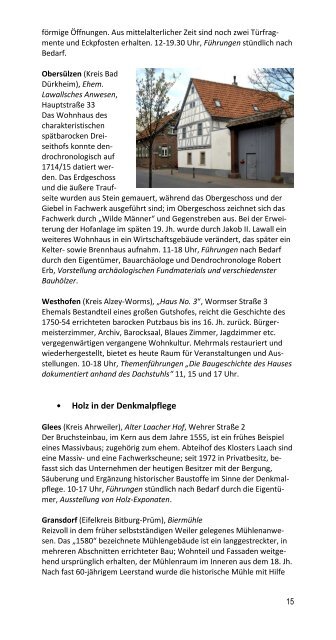 Tag des offenen Denkmals 2012 - Generaldirektion Kulturelles Erbe ...