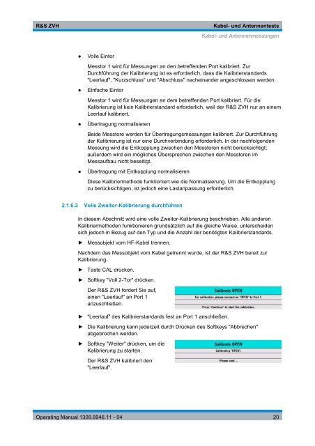 R&S ZVH Kabel- und Antennenanalysator - Rohde & Schwarz ...