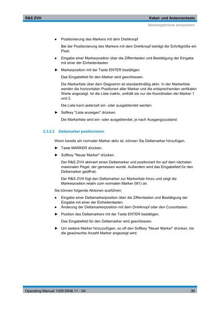 R&S ZVH Kabel- und Antennenanalysator - Rohde & Schwarz ...