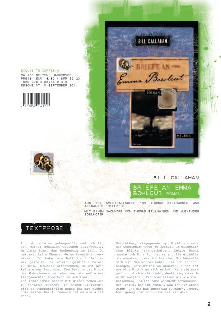 Herbst 2011 (PDF, 4.3MB) - Milena Verlag