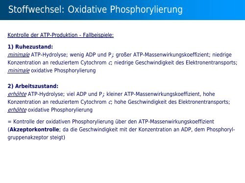 Stoffwechsel: Übersicht