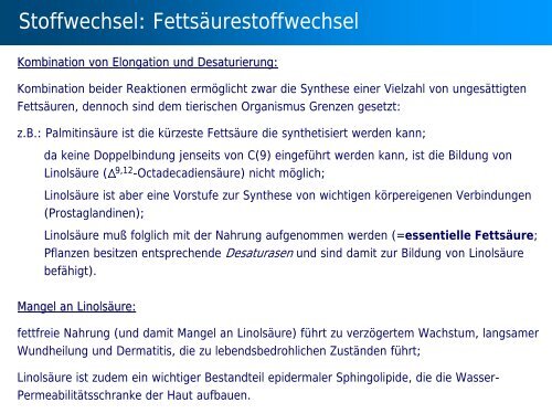 Stoffwechsel: Übersicht