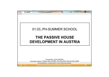 the passive house development in austria - NachhaltigWirtschaften.at
