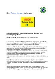 Wachsamer Nachbar - Polizei Bremen