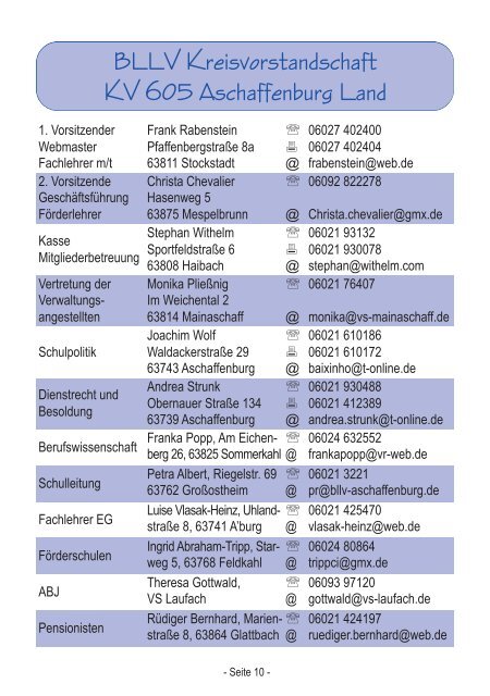 Jahresprogramm 2013 - Bayerischer Lehrer- und Lehrerinnenverband