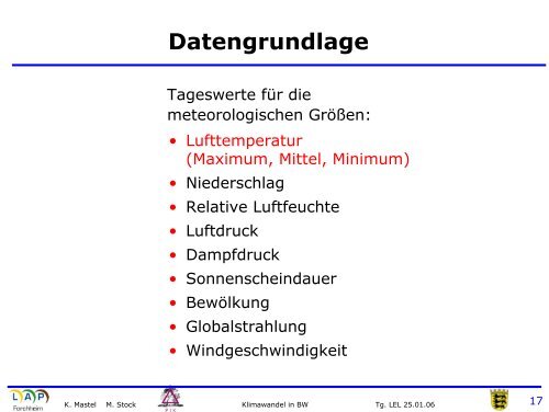 Klimawandel in Baden-Württemberg in der Vergangenheit und